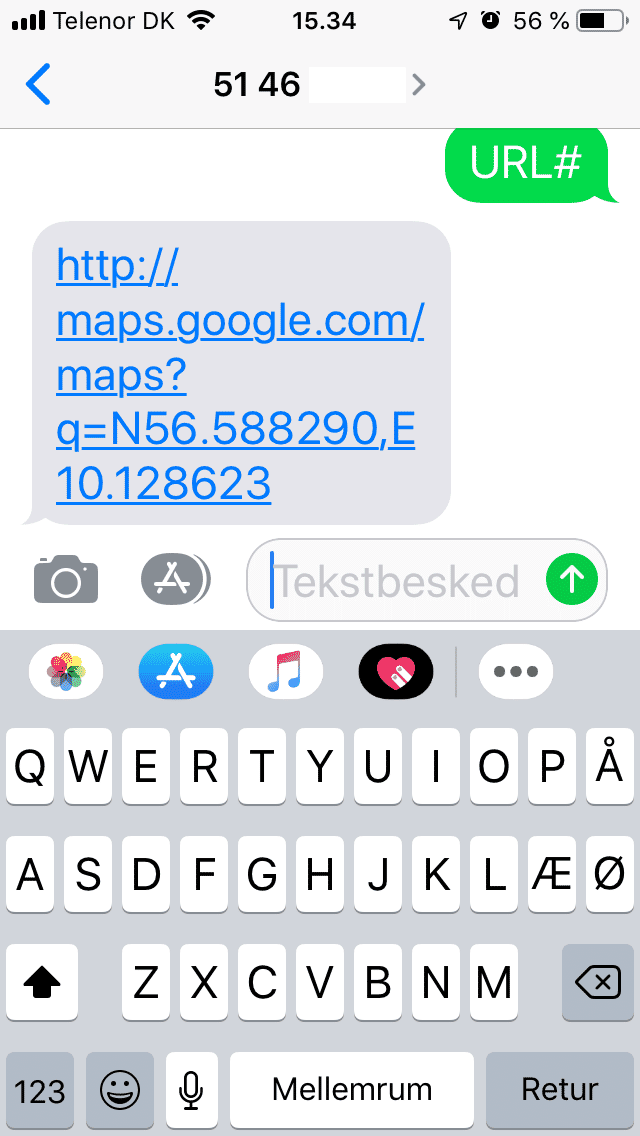 GPS Tracker returnere svar med position